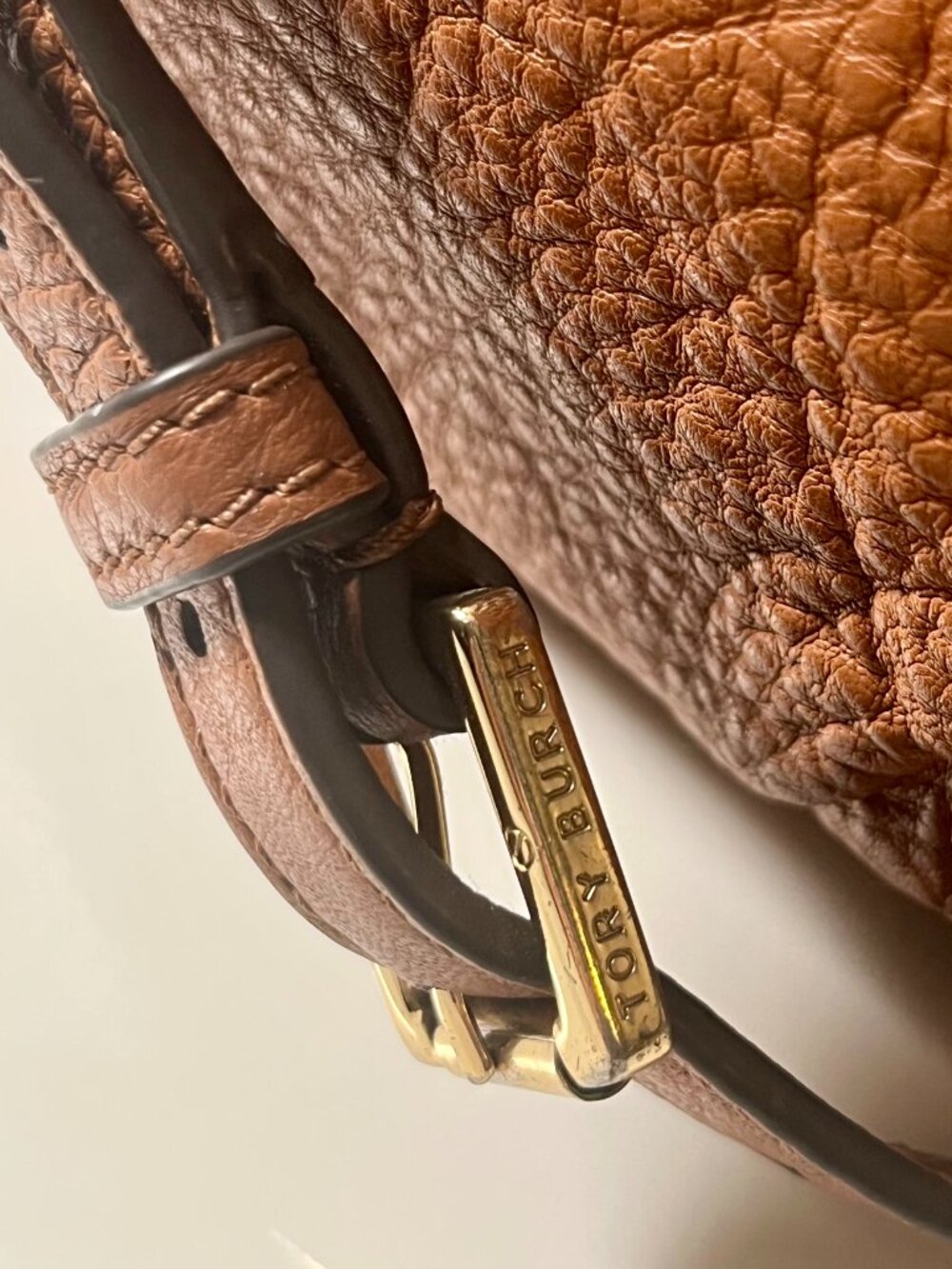 Tory Burch Kolbe Cognac Leather Swingpack Crossbody Bag - Picture 5 of 10